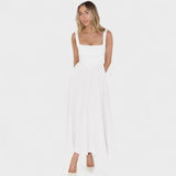 Maribel - Midi con escote cuadrado