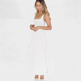Maribel - Vestido midi con escote cuadrado