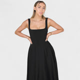 Maribel - Midi con escote cuadrado