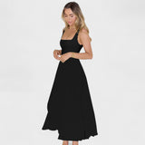 Maribel - Vestido midi con escote cuadrado