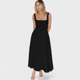 Maribel - Midi con escote cuadrado