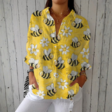 Claudine | Blusa ligera y encantadora con motivo de abejas