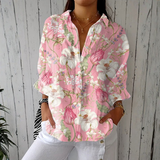 Nicole | Blusa Floral Elegante con Acentos Románticos