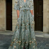 Romi - Elegante vestido maxi floral