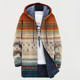 Abrigo con estampado de otoño