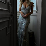 Vestido Maxi de Lentejuelas para Invitada de Boda