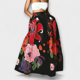 Ysolda - Falda Estilizada con Cintura Alta y Patrón Floral