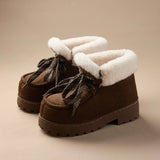 Caty | Zapatos de plataforma de nobuk sintético con una sensación suave y cálida