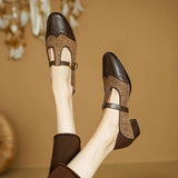 Chloé - Zapatos de Cuero Vintage con Hebilla