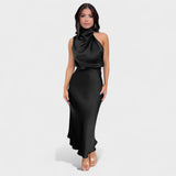 Alba - Vestido de Satén Elegante