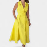 Vestido midi con cuello