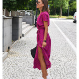 Amelie – Vestido Midi Floral, Ajustable y Cómodo