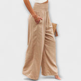 Thearya - Pantalones de tela para tiempo libre