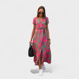 Vestido Lirio Rosa - Estilo Boho Chic