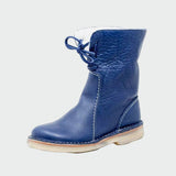 Botas de cuero impermeables con forro de lana
