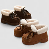 Caty | Zapatos de plataforma de nobuk sintético con una sensación suave y cálida