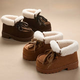 Caty | Zapatos de plataforma de nobuk sintético con una sensación suave y cálida