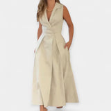 Vestido midi con cuello