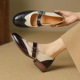Mia - Zapatos de cuero Mary Janes