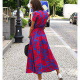 Amelie – Vestido Midi Floral, Ajustable y Cómodo