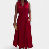 Vestido midi con cuello