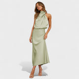 Alba - Vestido de Satén Elegante