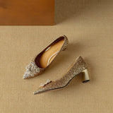 Gloria - Zapatos con Brillantes
