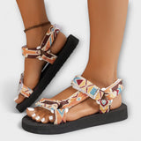 Zapatillas planas de mujer de yute para verano