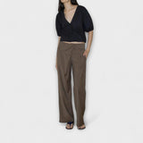 Julia - Pantalones a Rayas Plegables