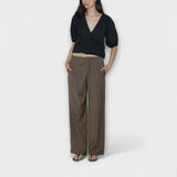 Julia - Pantalones a Rayas Plegables