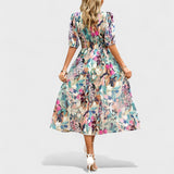 Clara – Elegante Vestido Midi Floral