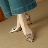 Gloria - Zapatos con Brillantes