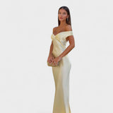 Bárbara | Vestido maxi de satén sin espalda