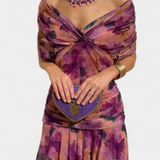 Teresa - Vestido largo floral con escote en V