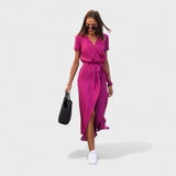 Vestido Lirio Rosa - Estilo Boho Chic