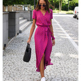 Amelie – Vestido midi floral, ajustable y cómodo