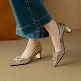 Gloria - Zapatos con Brillantes