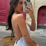 Vestido Maxi con Tirantes de Espagueti Plisados y Silueta Fluida