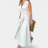 Vestido midi con cuello