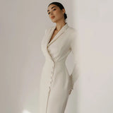 Vestido de Noche – Elegante Vestido Formal de Manga Larga Negro para Eventos Nocturnos Atemporales