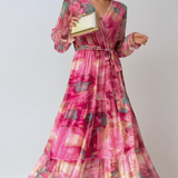 Vestido Maxi de Noche de Verano con Estampado Floral