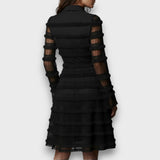 Carolina – Vestido Midi Transparente con Flecos