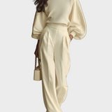 Selena – conjunto de canalé con pantalones anchos