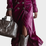 Vera - Vestido Blazer de Terciopelo Maxi