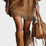 Vestido Mini Vintage con Mangas