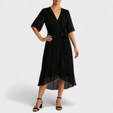 Yalina - Vestido elegante con cintura ajustable