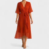 Yalina - Vestido elegante con cintura ajustable