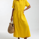 Lysandra — Vestido camisero fluido de verano