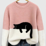 Jelena - Sudadera con estampado de gatos