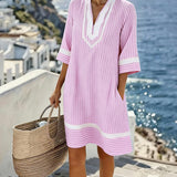 Klara™ | Vestido ligero a rayas con escote en V